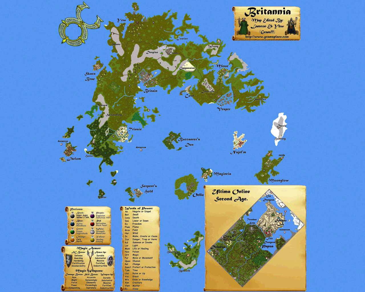 uo dungeon map