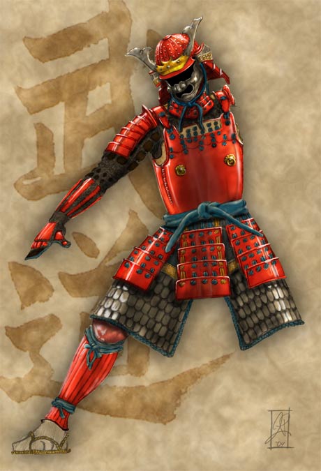 samurai clothing canvas