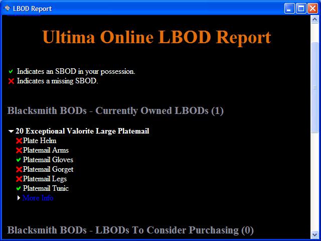 LBOD Report