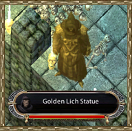 Golden Lich Statue in Deceit.