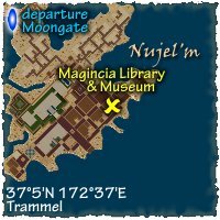 Map to Magincia Library and Museum