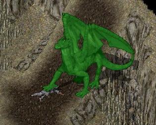 A green Elder Dragon
