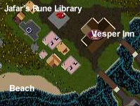 Screen Shot of OverHead Map of Jafar's Rune Library.