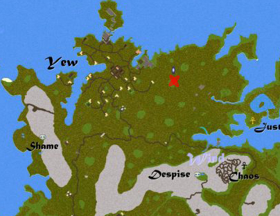 Screen Shot of OverHead Map of Establishment's Location.